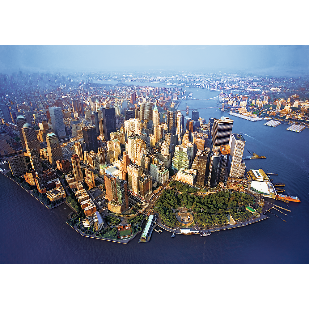 1000 Piece Jigsaw Puzzles, New York, NYC Puzzle with City Skyline and Aerial View, Puzzle of USA, Adult Puzzles, Trefl 10222