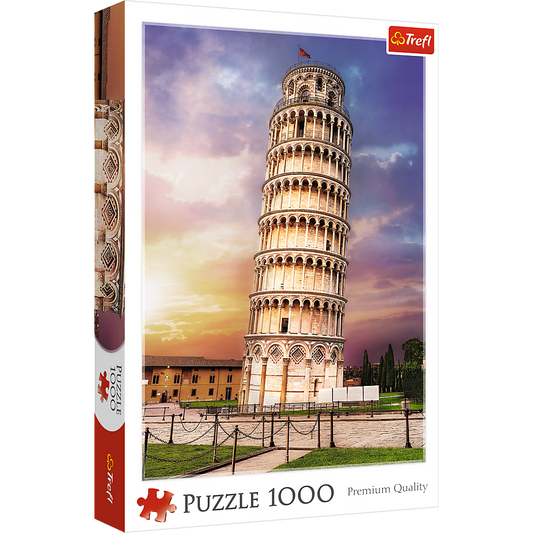 1000 Piece Jigsaw Puzzles, Pisa Tower, Leaning Tower of Pisa Puzzle, Tuscany Italy Puzzle, Adult Puzzles, Trefl 10441