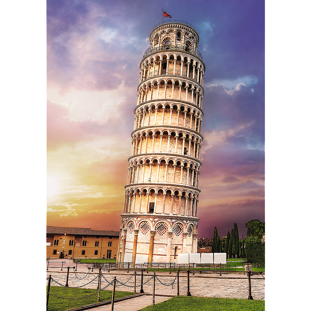 1000 Piece Jigsaw Puzzles, Pisa Tower, Leaning Tower of Pisa Puzzle, Tuscany Italy Puzzle, Adult Puzzles, Trefl 10441