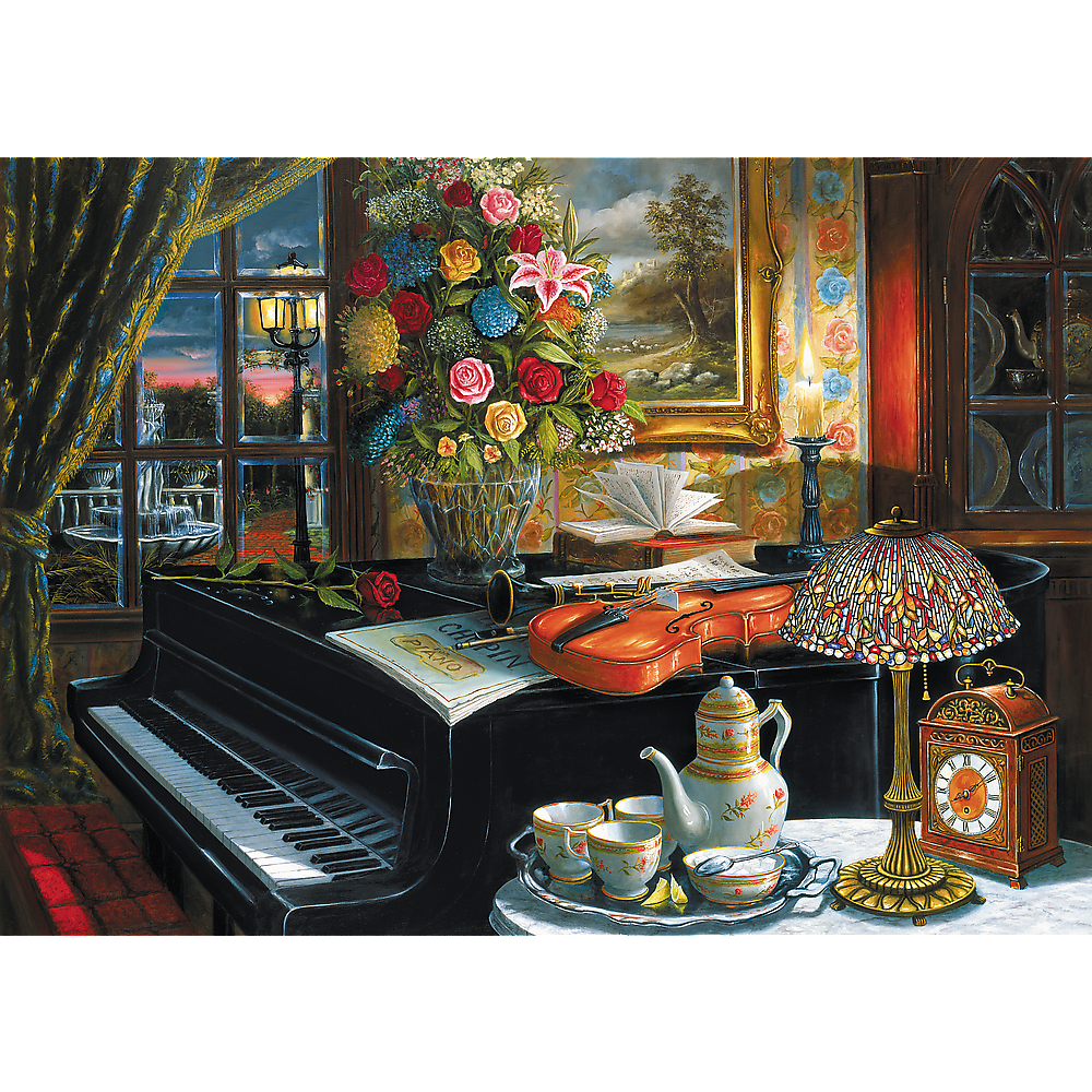 2000 Piece Jigsaw Puzzle, Sounds of Music, Instruments and Piano Puzzle, Adult Puzzles, Trefl 27112