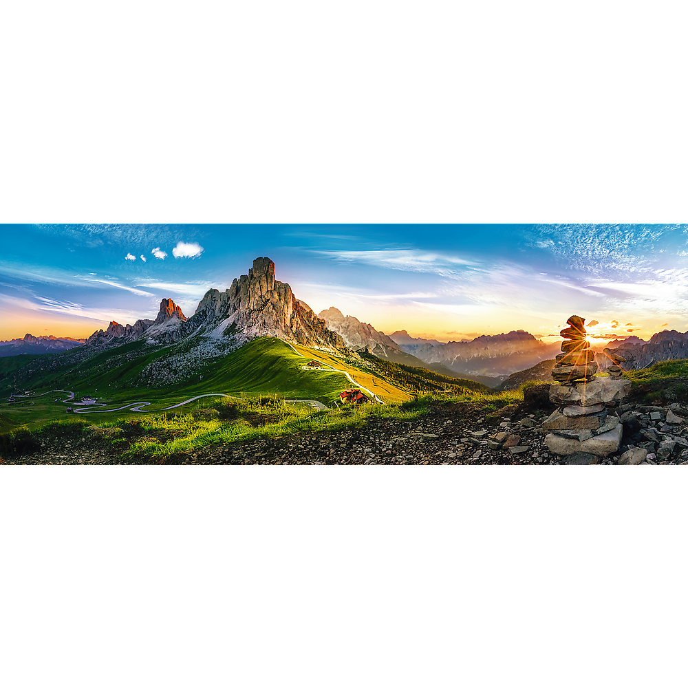 Panorama 1000 Piece Jigsaw Puzzles, Passo Di Giau, Dolomite Mountains, Puzzle of Italy, Adult Puzzles, Trefl 29038