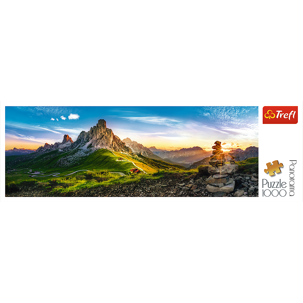 Panorama 1000 Piece Jigsaw Puzzles, Passo Di Giau, Dolomite Mountains, Puzzle of Italy, Adult Puzzles, Trefl 29038