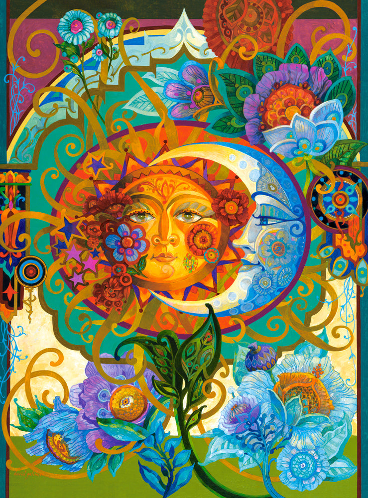 3000 Piece Jigsaw Puzzle, Partnership of the Sun and the Moon, Art. Puzzle, Adult Puzzle, Castorland C-300679-2