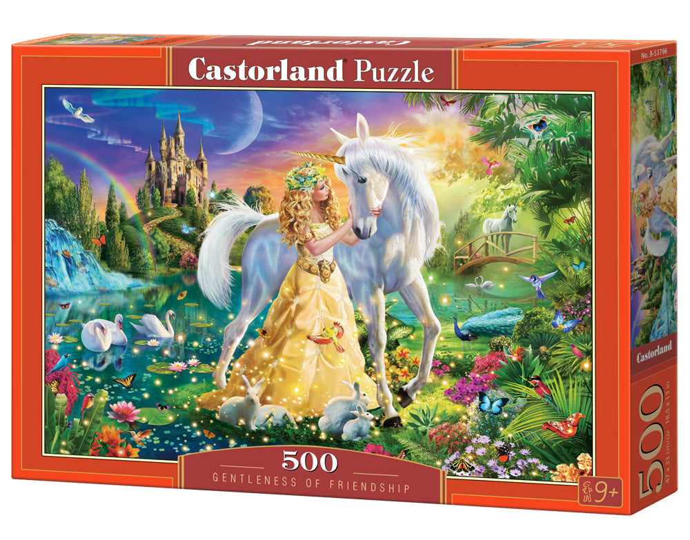 500 Piece Jigsaw Puzzle, Gentleness of Friendship, Fairy-tale scene, A rustic view of a paradise