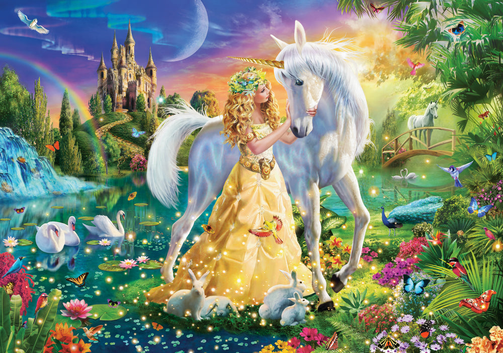 500 Piece Jigsaw Puzzle, Gentleness of Friendship, Fairy-tale scene, A rustic view of a paradise