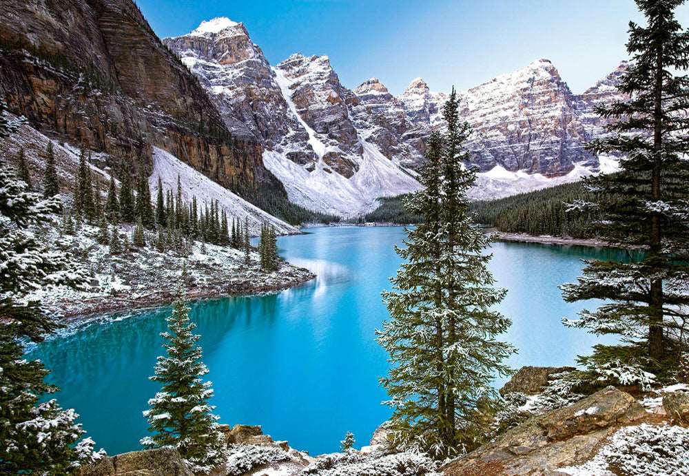 1000 Piece Jigsaw Puzzle, The Jewel of the Rockies, Canada, Idyllic Landscape, Mountains and Lake, Adult puzzle, Castorland  C-102372-2