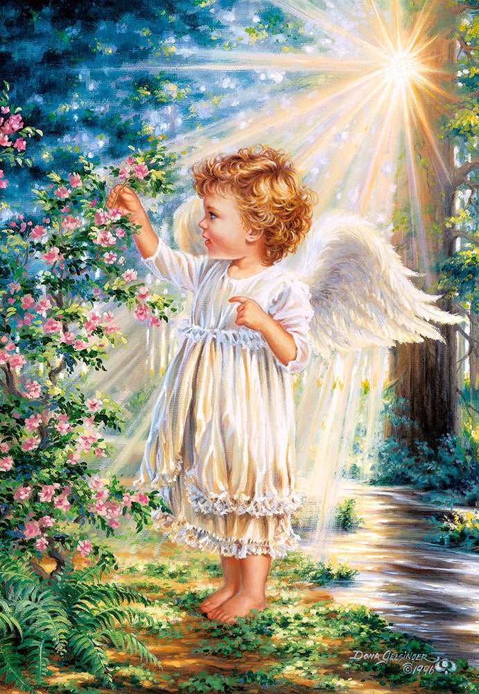 1000 Piece Jigsaw Puzzle, An Angel's Touch, Sweet Cherub, Dona Gelsinger, Adult Puzzle, Castorland C-103867-2