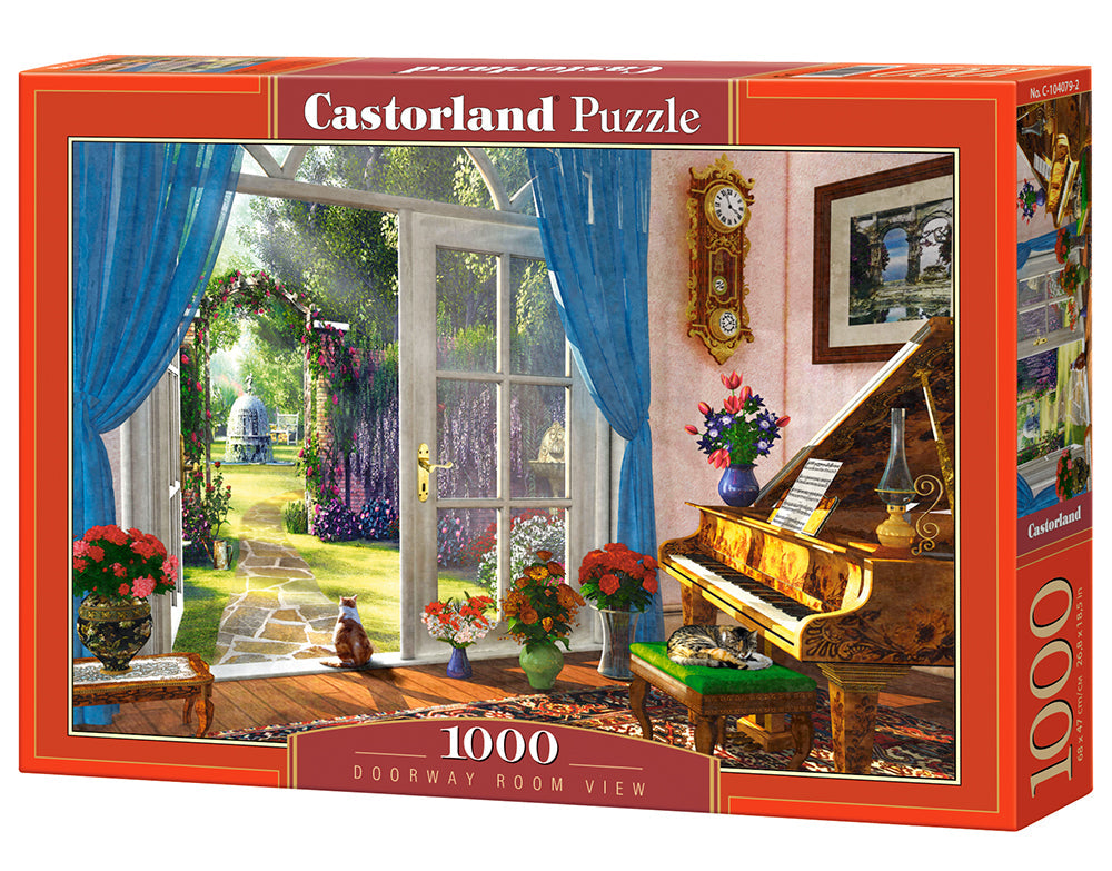 1000 Piece Jigsaw Puzzle, Doorway Room View, Classic interior, Adult Puzzle, Castorland C-104079-3