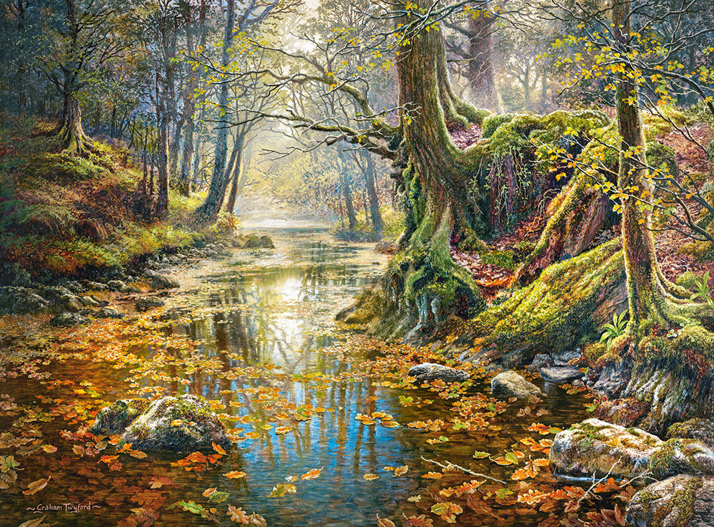 2000 Piece Jigsaw Puzzle, Reminiscence of the Autumn Forest, Nature puzzles, Adult Puzzle, Castorland C-200757-2