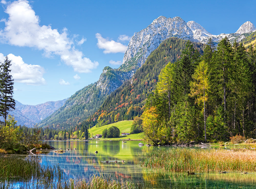 2000 Piece Jigsaw Puzzles, Mountain Refuge in the Alps, Germany, Idyllic Landscape, Tyrolean Alps, Adult Puzzles, Castorland C-200832-2