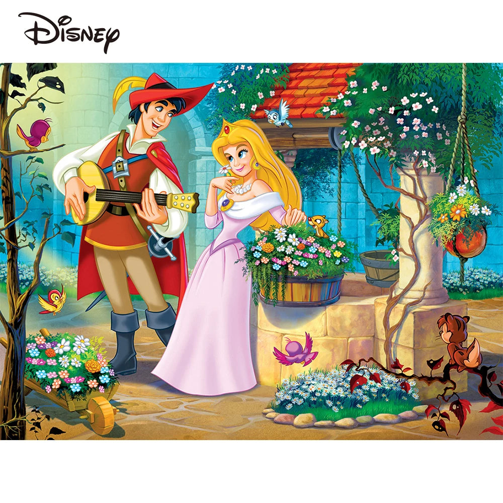 Disney Acrylic  Princess in the Garden Paint By Numbers Kit for Adults on Canvas