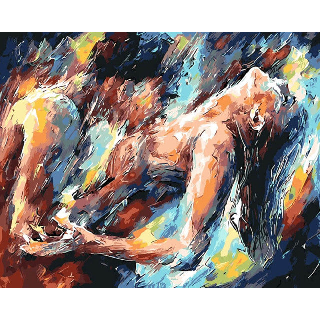 Abstract Figures DIY OIL Painting By Numbers Set