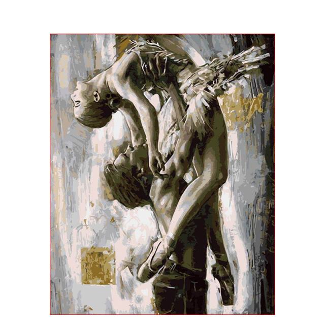 Dancing Couple DIY Oil Paint By Numbers Kit