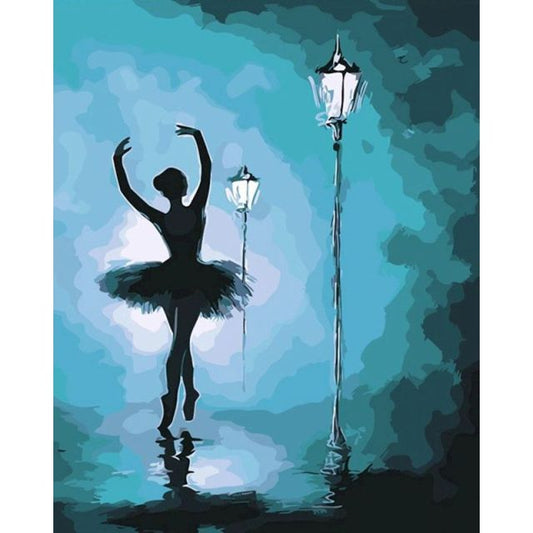 Oil Ballet Dancer Paint By Numbers Kits on Canvas Figure