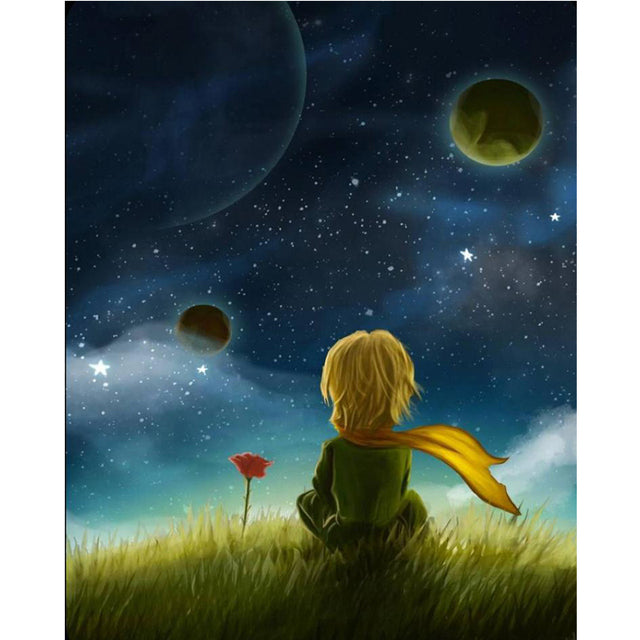 Child Star Watcher  Painting By Numbers Kits