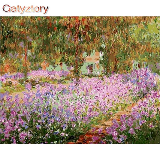 Flower Field DIY  Oil Paint By Numbers Set