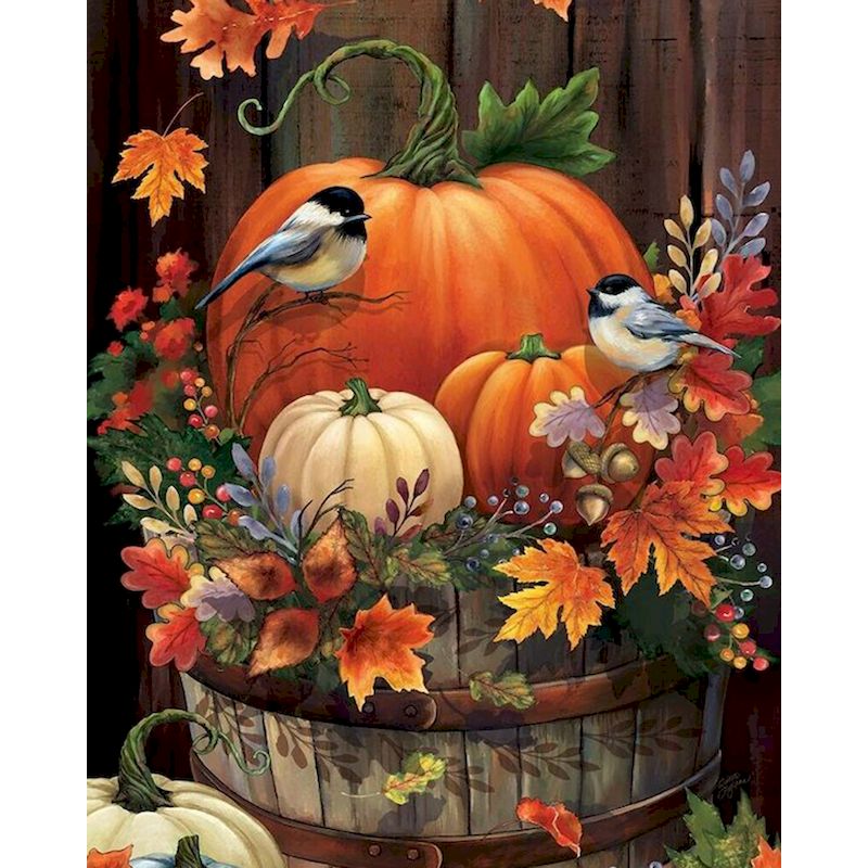 Big Pumpkin Oil Painting By Numbers Kit