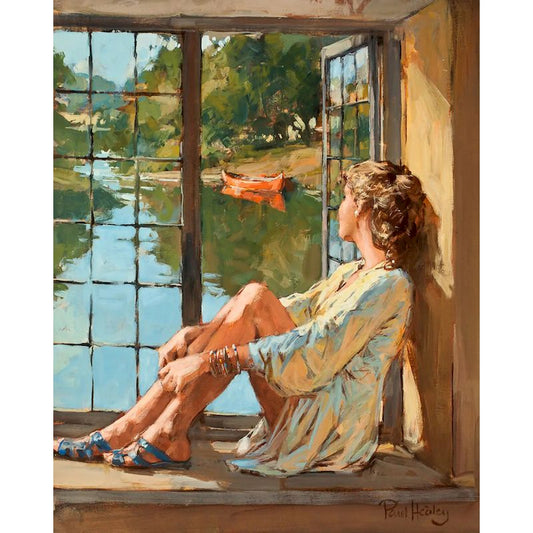 Windowsill Girl DIY Oil Paint by Numbers Kit